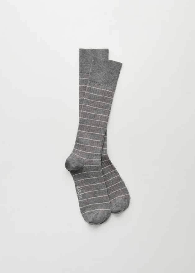 AIAYU SOKKAR Cotton Long Socks MIX GREY MEL