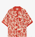 BOBO CHOSES Peysa Cookery festival knitted polo Red
