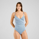 DEDICATED Sundbolur Wrap swimsuit Klinte Thin Stripe