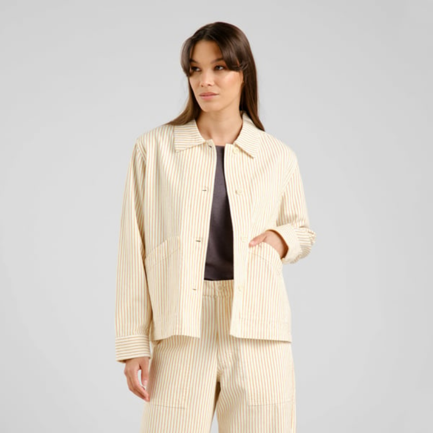 Dedicated jakki Jacket Stiby Stripe Yellow