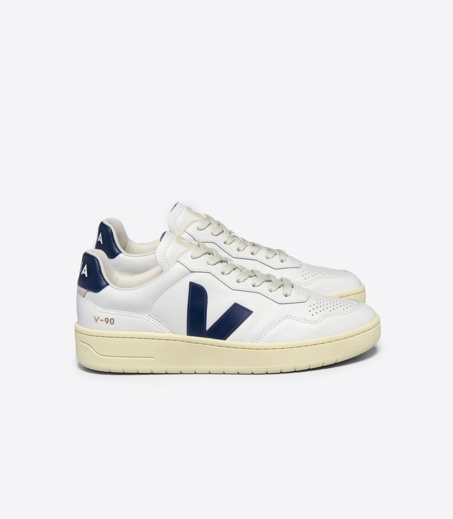 VEJA skór V-90 LEATHER Extra White Black