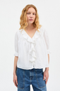SKALL skyrta Clea blouse Optic white