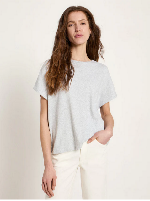 Lanius bolur Shirt GOTS mit Grey melange