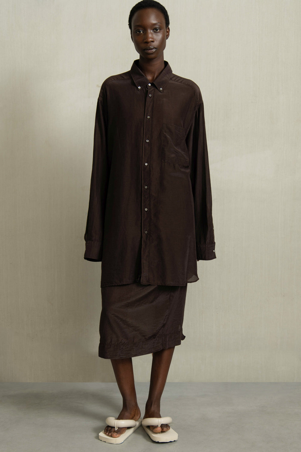 Humanoid skyrta Chichi Dark brown