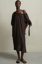 HUMANOID kjóll Cherin Dark Brown