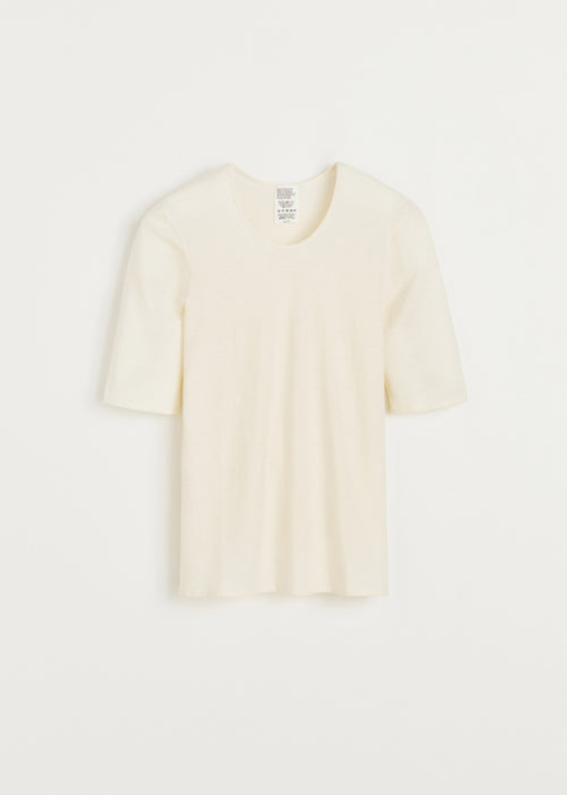 AIAYU BOLUR Gentle Tee Pure Ecru