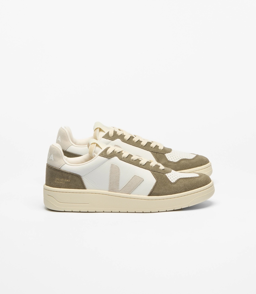 VEJA skór V-82 White Natural Kaki