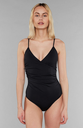 DEDICATED Sundbolur Wrap swimsuit Klinte Black