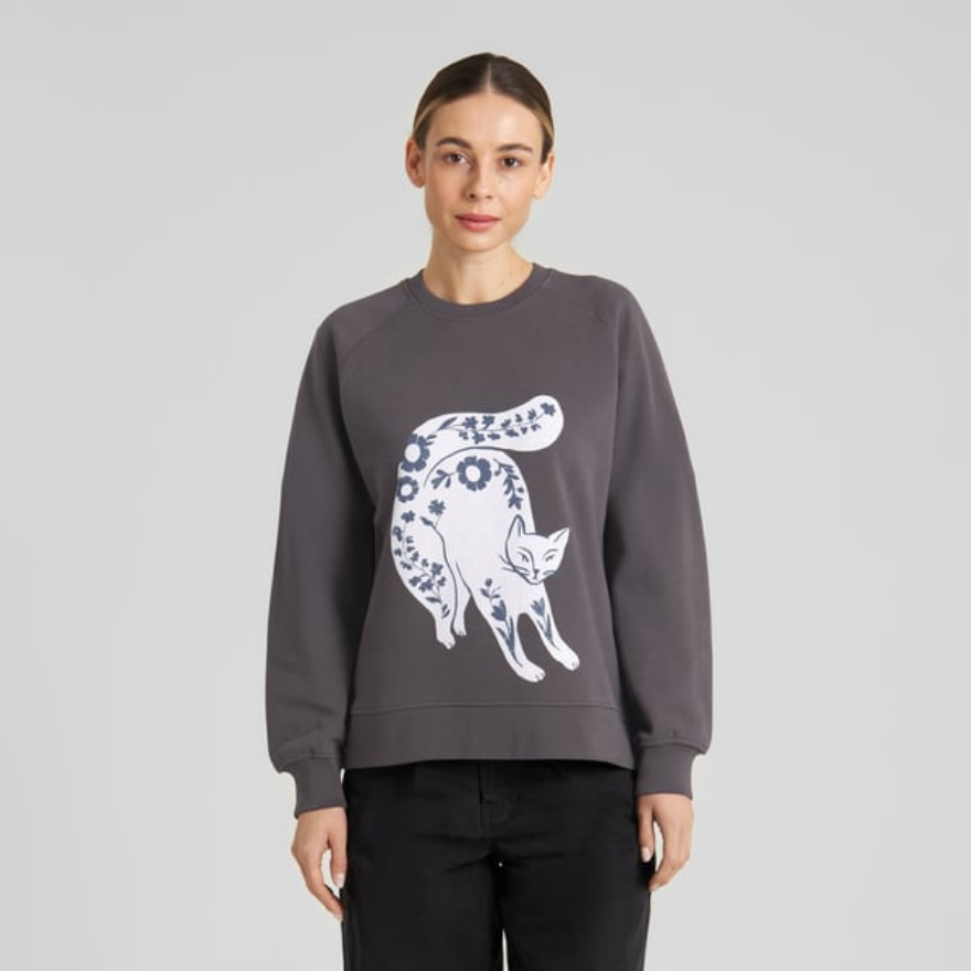 DEDICATED peysa Ystad Flower Cat