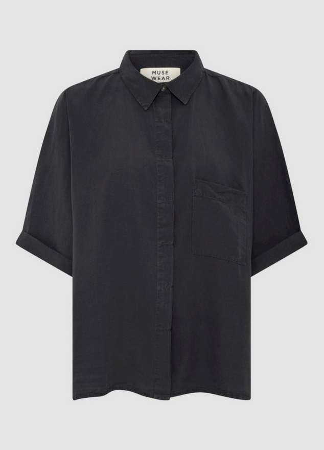 Muse Wear skyrta Tilde shirt Black