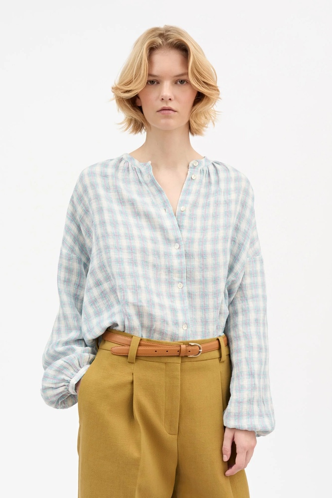 SKALL skyrta Cilla shirt Purple/blue check