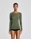 GAI+LISVA Toppur Amalie LS Wool Top Olive night