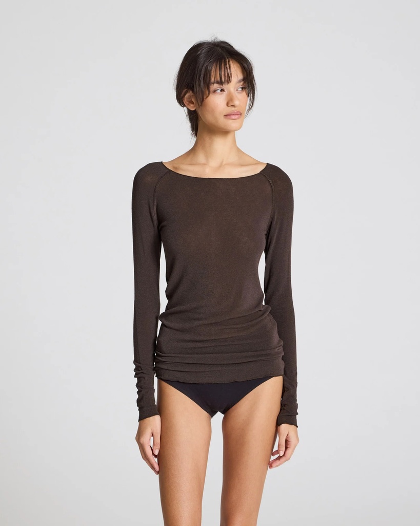 GAI+LISVA Toppur Amalie LS Wool Top Mulch