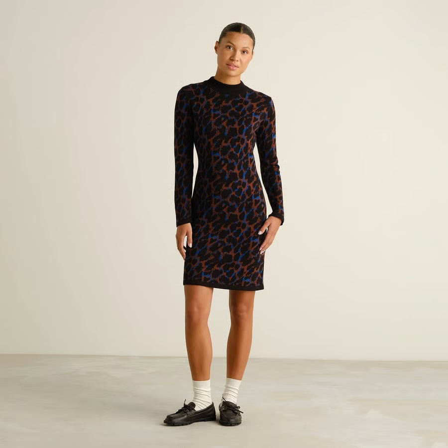 Dedicated kjóll Dress Lo Leopard Multi Color
