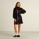 Dedicated kjóll Dress Nikkala Wavy stripe multi color