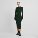 Dedicated kjóll Rib dress Lofta  Dark Green Pine