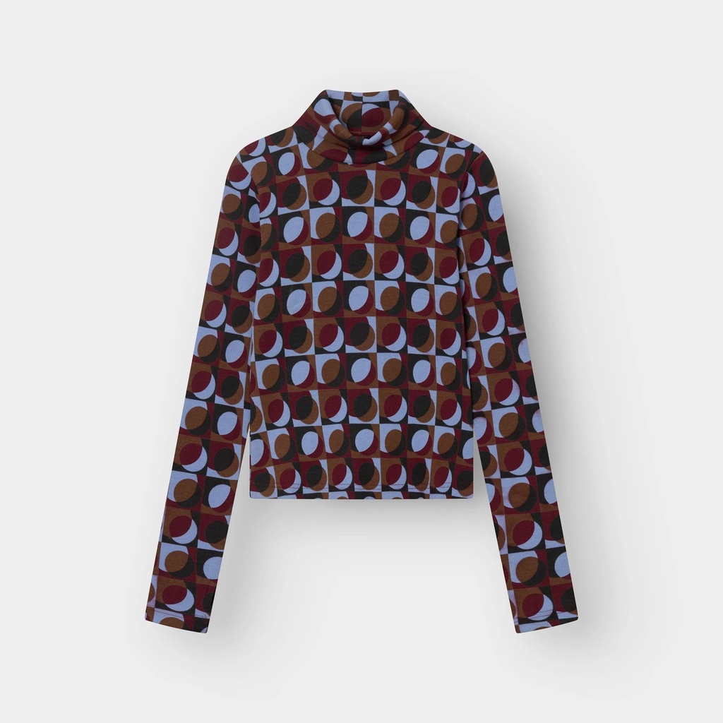 Dedicated Toppur Rib top Malma Retro Geo Multi Color