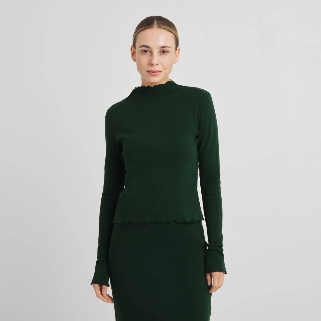 Dedicated Toppur Rib top Ryd Dark Green Grove