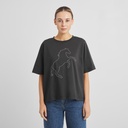 Dedicated bolur Vadstena Wild Horse Stitch EMB Charcoal Multi