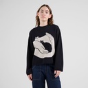 Dedicated Peysa Sweater Limhamn Kittens Black
