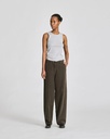 GAI+LISVA Buxur Natalie Cotton Corduroy pants Black olive