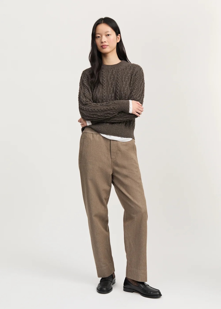AIAYU buxur Coco Pant Twill Smokey brown