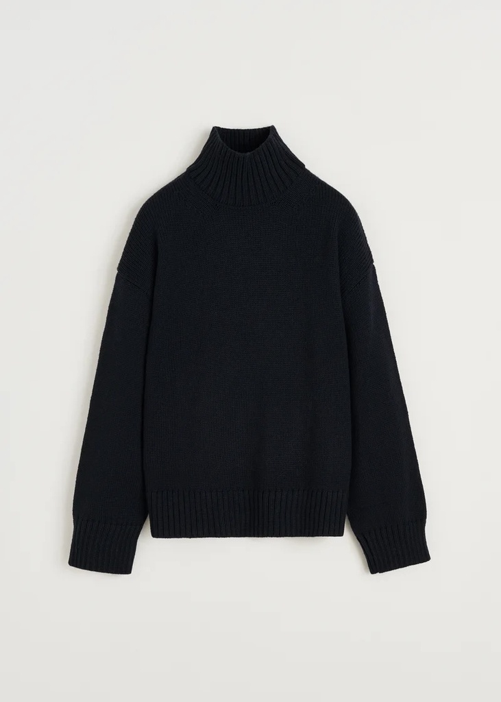 AIAYU Peysa Farah Highland sheep's wool Black navy