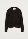 AIAYU Peysa Pala 100% Ilama wool Pure dark brown