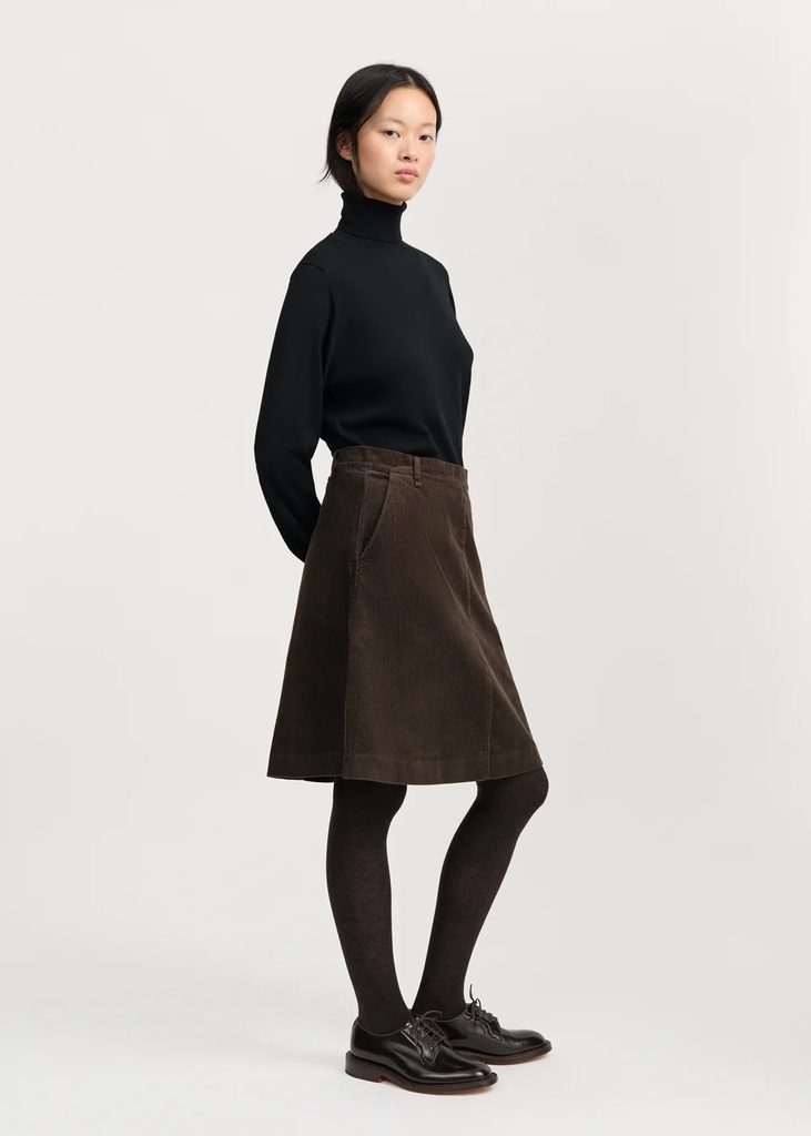 AIAYU pils Estelle skirt  Corduroy Smokey brown
