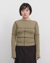Baserange Toppur Cinder long sleeve tee Moss