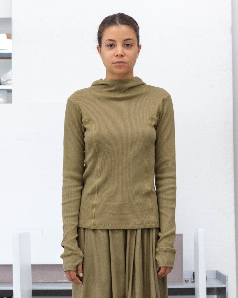 Baserange Toppur Hanifa Hoodie Moss