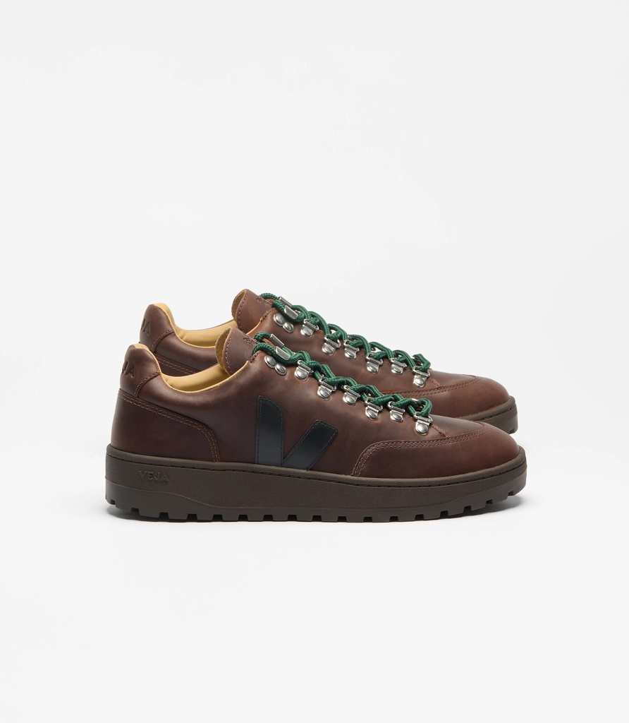 VEJA skór Atlas Oiled Leather Agate - Brown/Black