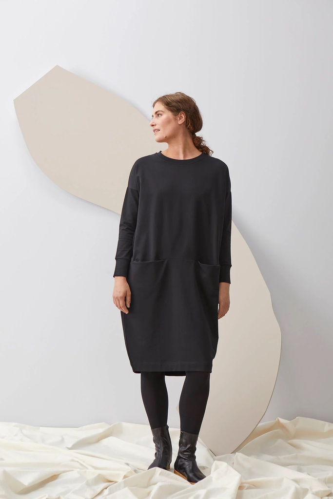 PAPU - GIANT SPLIT DRESS - BLACK