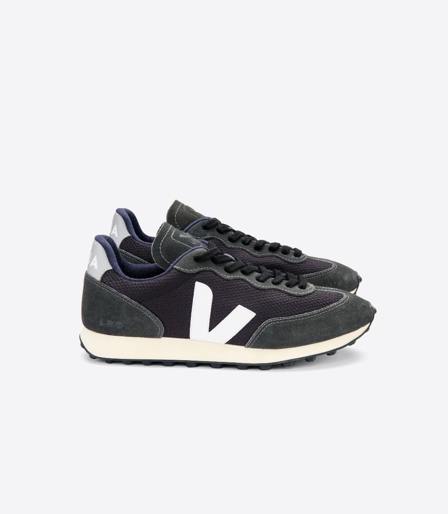 VEJA skór RIO BRANCO - ALVOMESH BLACK WHITE OXFORD-GREY