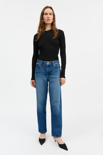SKALL buxur Allison Cropped jeans Vintage washed blue