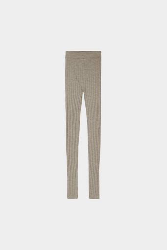 FUB buxur Pointelle leggings Oat melange