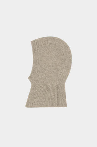 FUB húfa Lambswool balaclava Oat melange