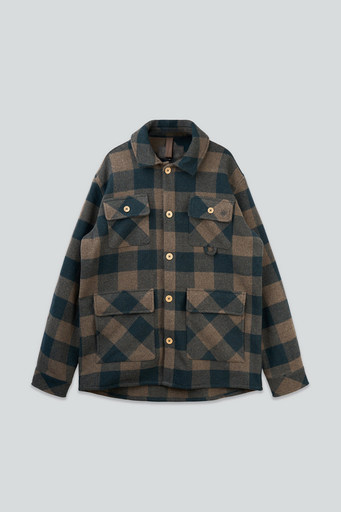 Lakor jakki Birler wool jacket Morel/Green gables