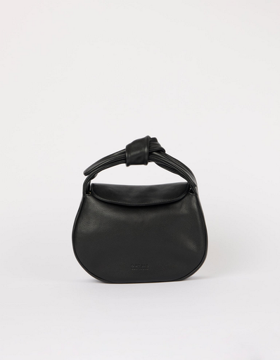 O MY BAG Coco Croissant Black soft grain leather