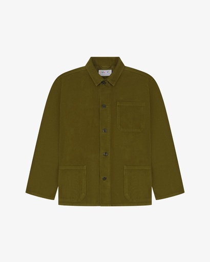 Uskees skyrta #3001 Cord overshirt Woodland green