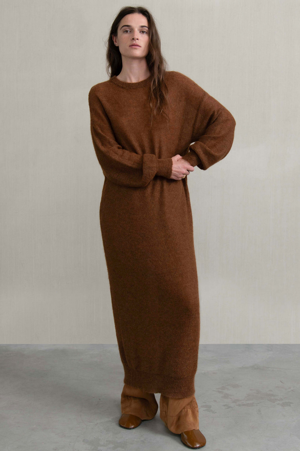 HUMANOID kjóll Falof knit Quartz