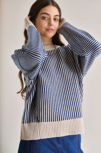 KOMODO peysa Zizi jumper Navy stripe