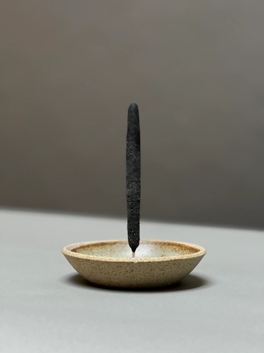 Incausa Reykelsis standur Stoneware Holder - Wood Fire Shino