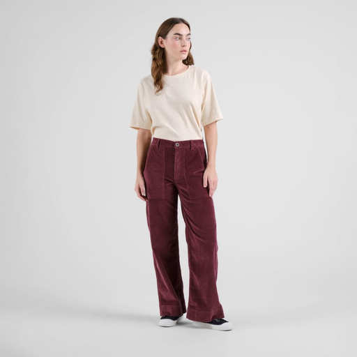 Dedicated buxur Workwear Pants Vara Cord Fig red
