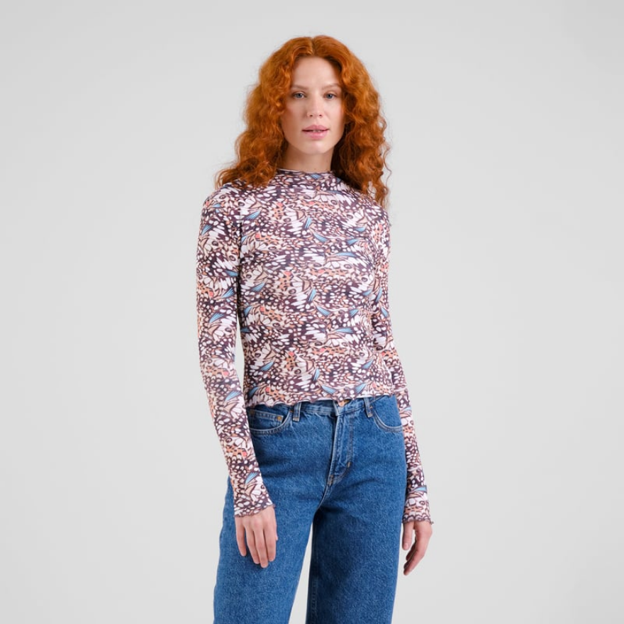 Dedicated Toppur Rib top Ryd Butterfly Multi | ORG Reykjavík