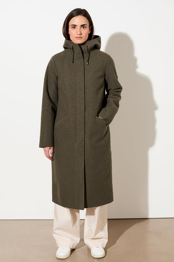 LANGERCHEN kápa Coat Milport Olive