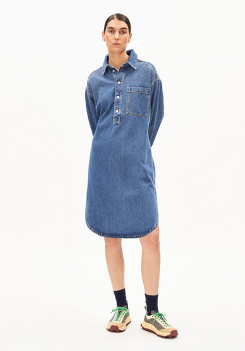 ARMEDANGELS kjóll Oversized shirt dress Bay
