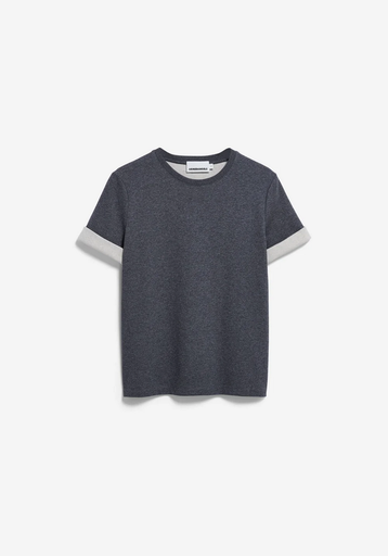 ARMEDANGELS BOLUR Un-wasted T-shirt Steel melange