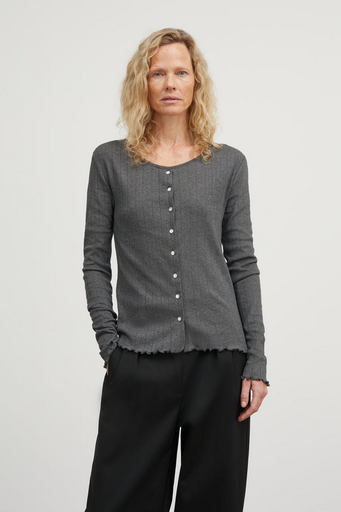 SKALL toppur Edie cardigan Dark grey mela