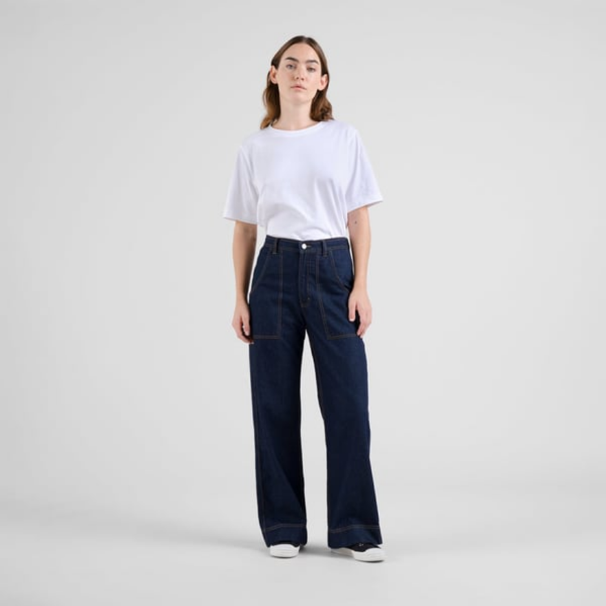 Dedicated buxur Workwear Pants Vara Denim Dark blue